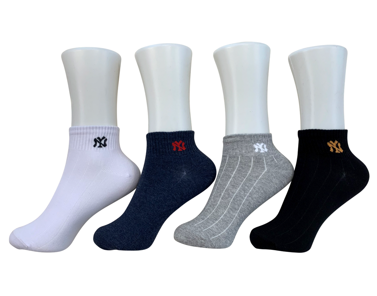 Women's cotton blend ankle socks - NY (4 colors)