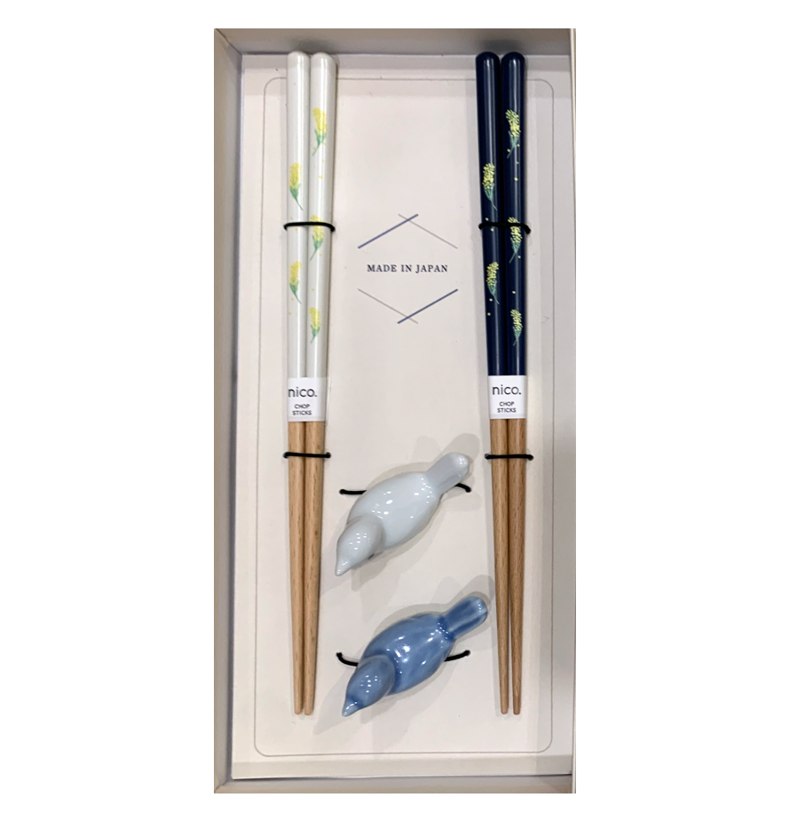 Chopsticks Set for 2 – Mimosa & Bird