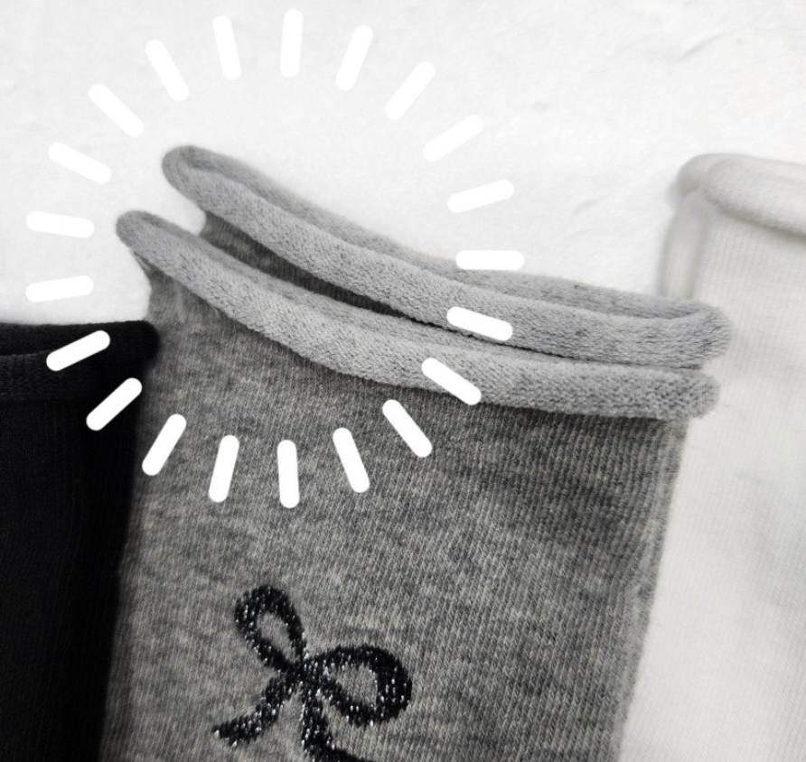 Women's Band-Free Socks - Ribbon (3 colors)