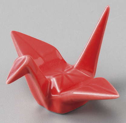 Porcelain Crane Chopstick Rest