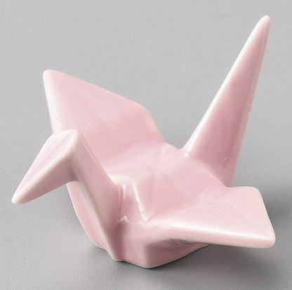 Porcelain Crane Chopstick Rest
