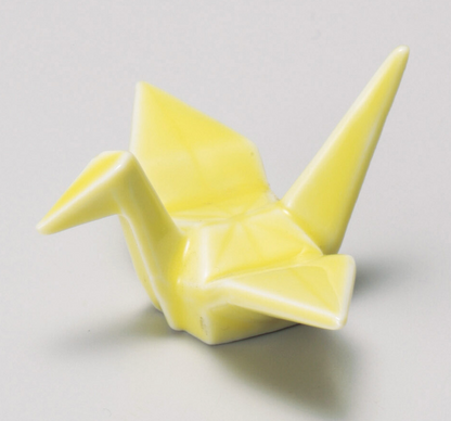Porcelain Crane Chopstick Rest