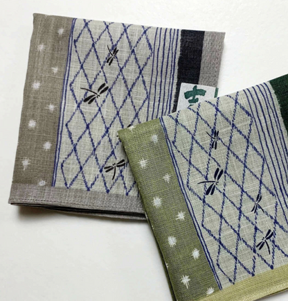 Cotton handkerchief - Dragonflies (3 colors)