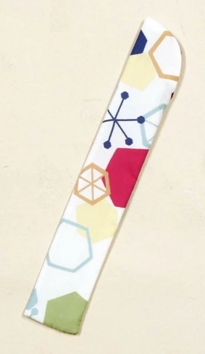 Polyester folding fan with case