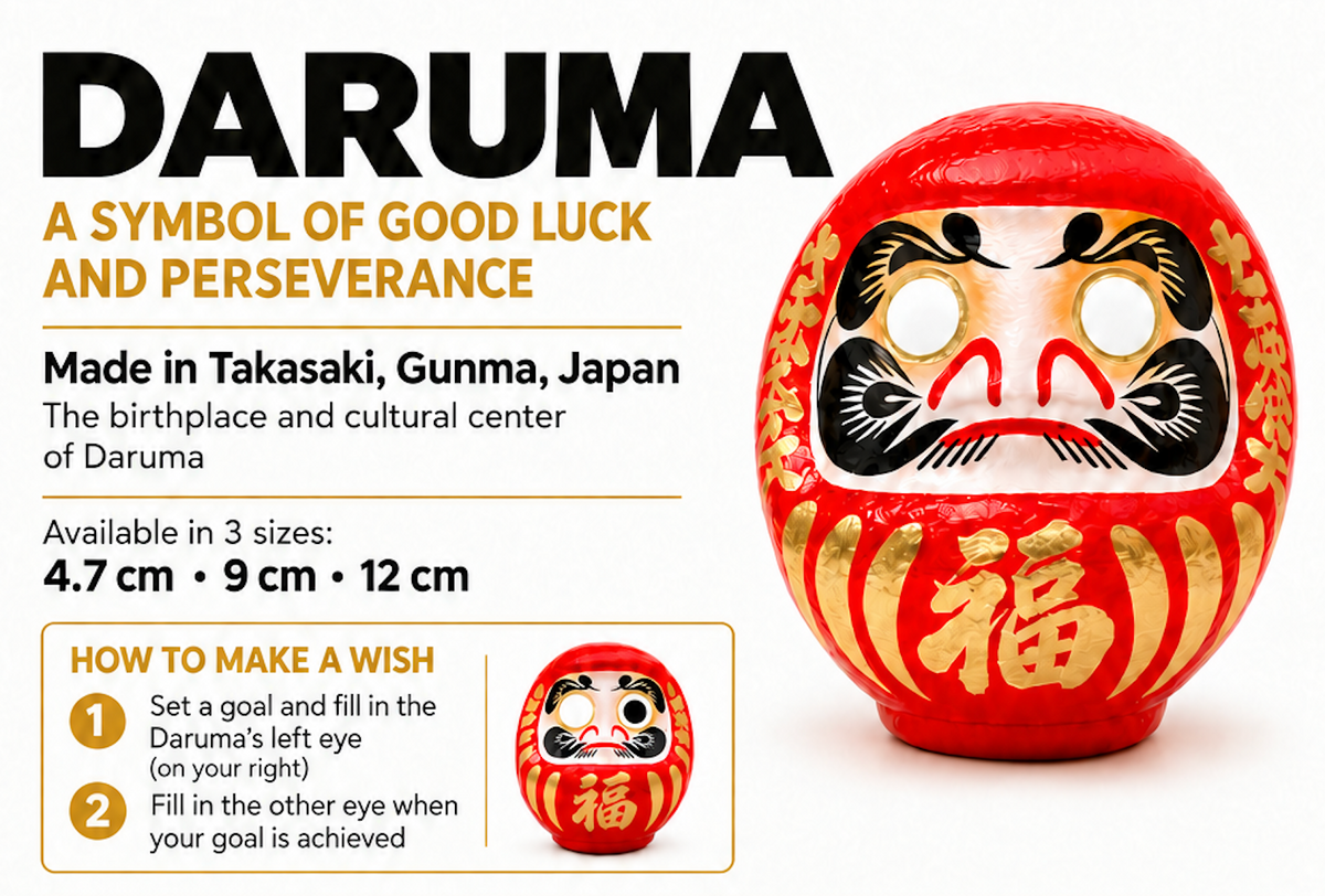 Takasaki Daruma Doll 4.5cm 10-Color Set