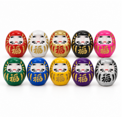 Takasaki Daruma Doll 4.5cm 10-Color Set