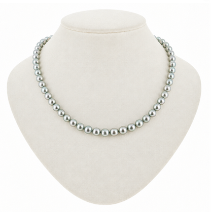Akoya Black Pearl Necklace, 6.0–6.5 mm, with PSL & EPC Certificates [SPECIAL ORDER | Estimated Pickup: 4+ Weeks]