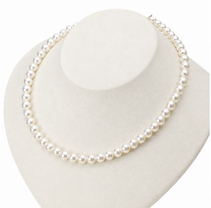 Akoya Pearl Necklace, 7.5–8.0 mm, with PSL & NGG Certificates [READY FOR PICKUP]