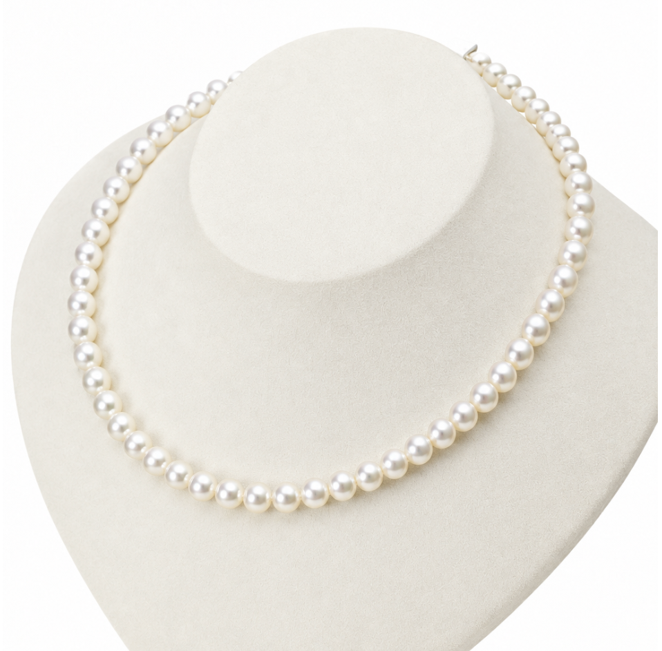 Akoya Pearl Necklace, 8.0–8.5 mm, with PSL & NGG Certificates [SPECIAL ORDER | Estimated Pickup: 4+ Weeks]
