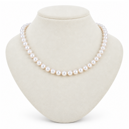 Akoya Pearl Necklace, 7.5–8.0 mm, with PSL & EPC Certificates [READY FOR PICKUP]