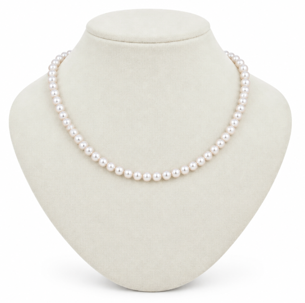 Akoya Pearl Necklace, 6.0–6.5 mm, with PSL & EPC Certificates [SPECIAL ORDER | Estimated Pickup: 4+ Weeks]