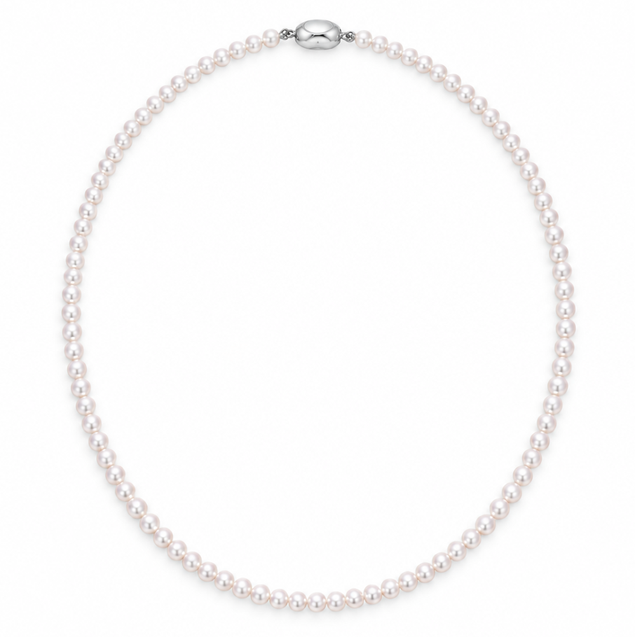 Akoya Pearl Necklace, 4–4.5 mm, with PSL & EPC Certificates [SPECIAL ORDER | Estimated Pickup: 4+ Weeks]