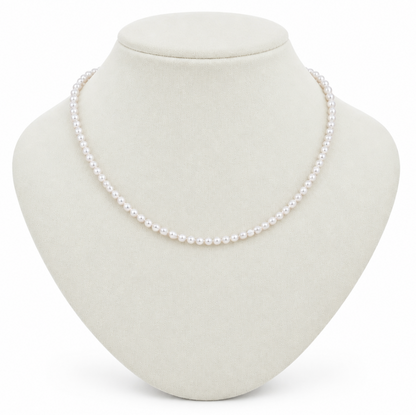 Akoya Pearl Necklace, 4–4.5 mm, with PSL & EPC Certificates [SPECIAL ORDER | Estimated Pickup: 4+ Weeks]